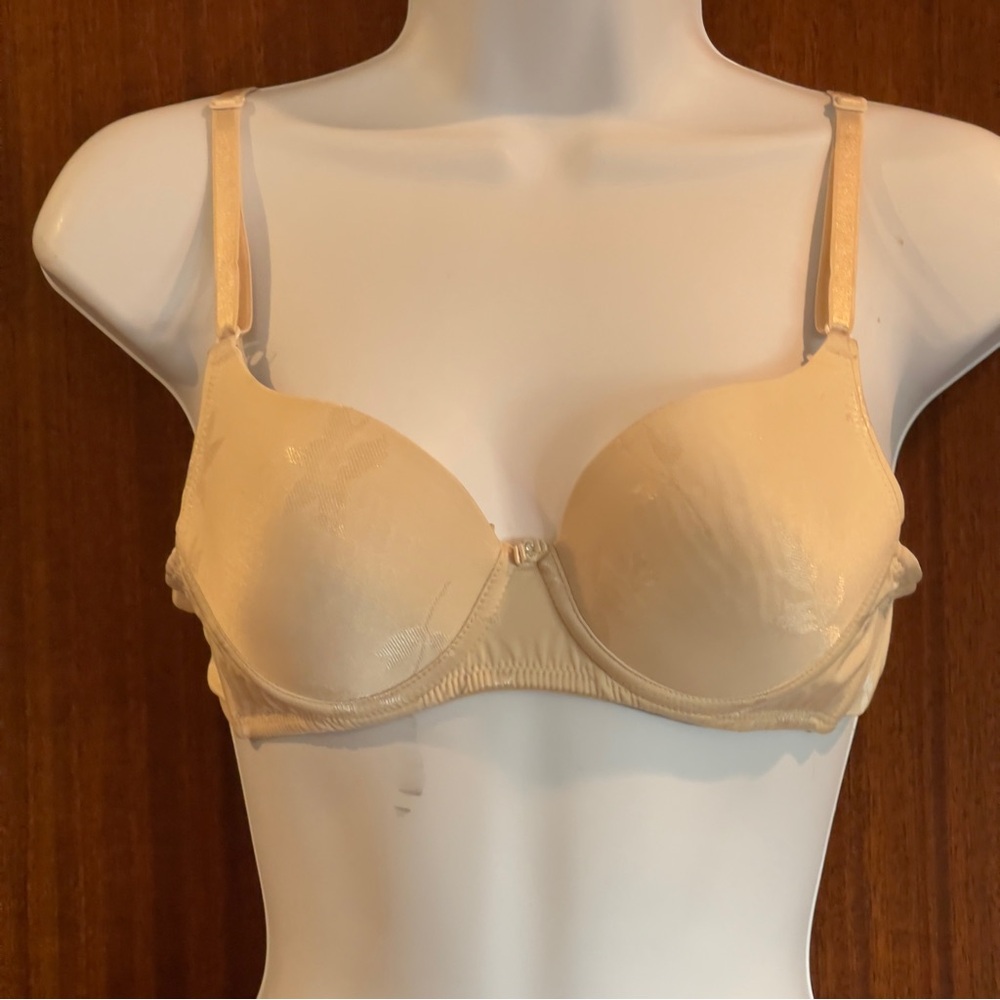 Light Nude Embossed Molded Cup Bra